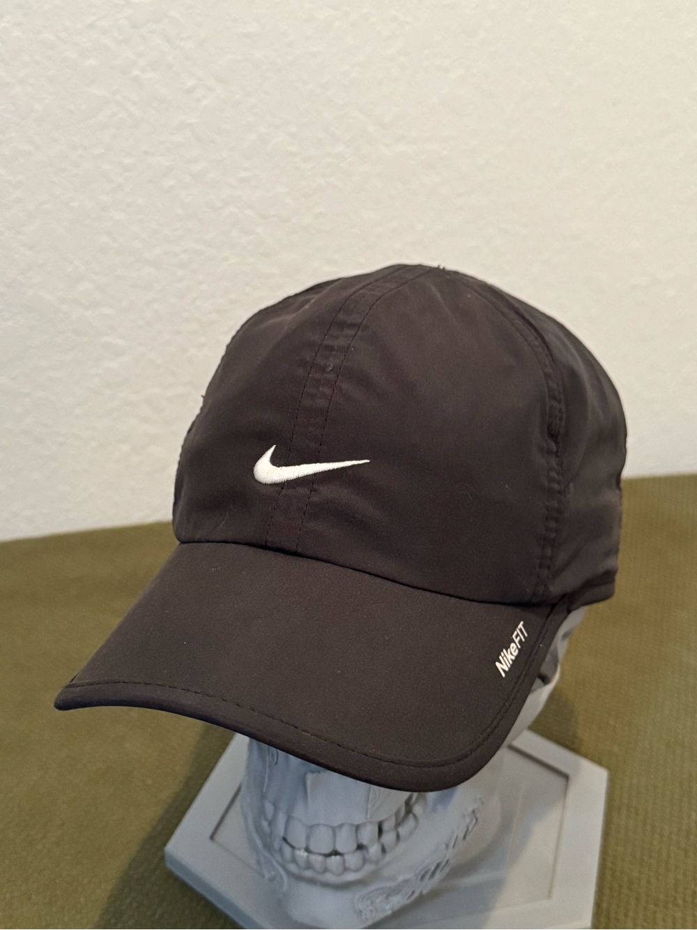 Nike FIT Running Hat Black Adjustable Cap